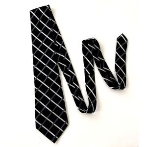 Donald J. Trump Signature Collection 100% Silk Geometric Black Tie